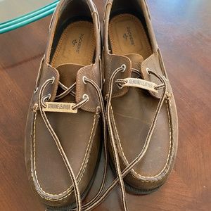 Brown Leather Dockers boat shoes